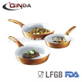 Aluminum chinese pan range nonstick fry pan with ceramic coated